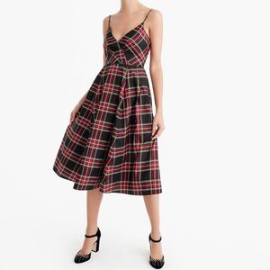 JCrew Taffeta Tartan Plaid Dress